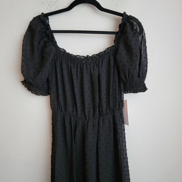 Reformation Darien Dress in Black NEW - Picture 14 of 14